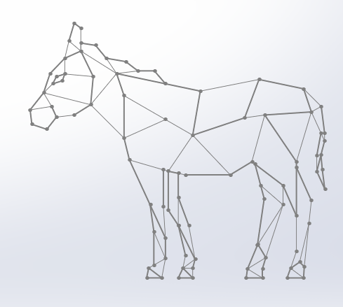 How should i go about modelling a geometriclow poly donkey rsolidworks