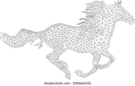 Low poly vector horse images stock photos d objects vectors