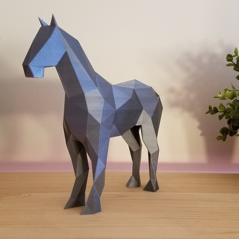 Horse low poly d papercraft free printable papercraft templates