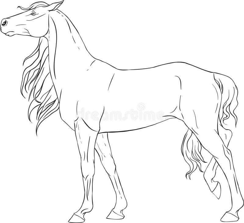 Low poly art of animals galloping horse good for wall decoration printable images suitable for coloring pages stock vector