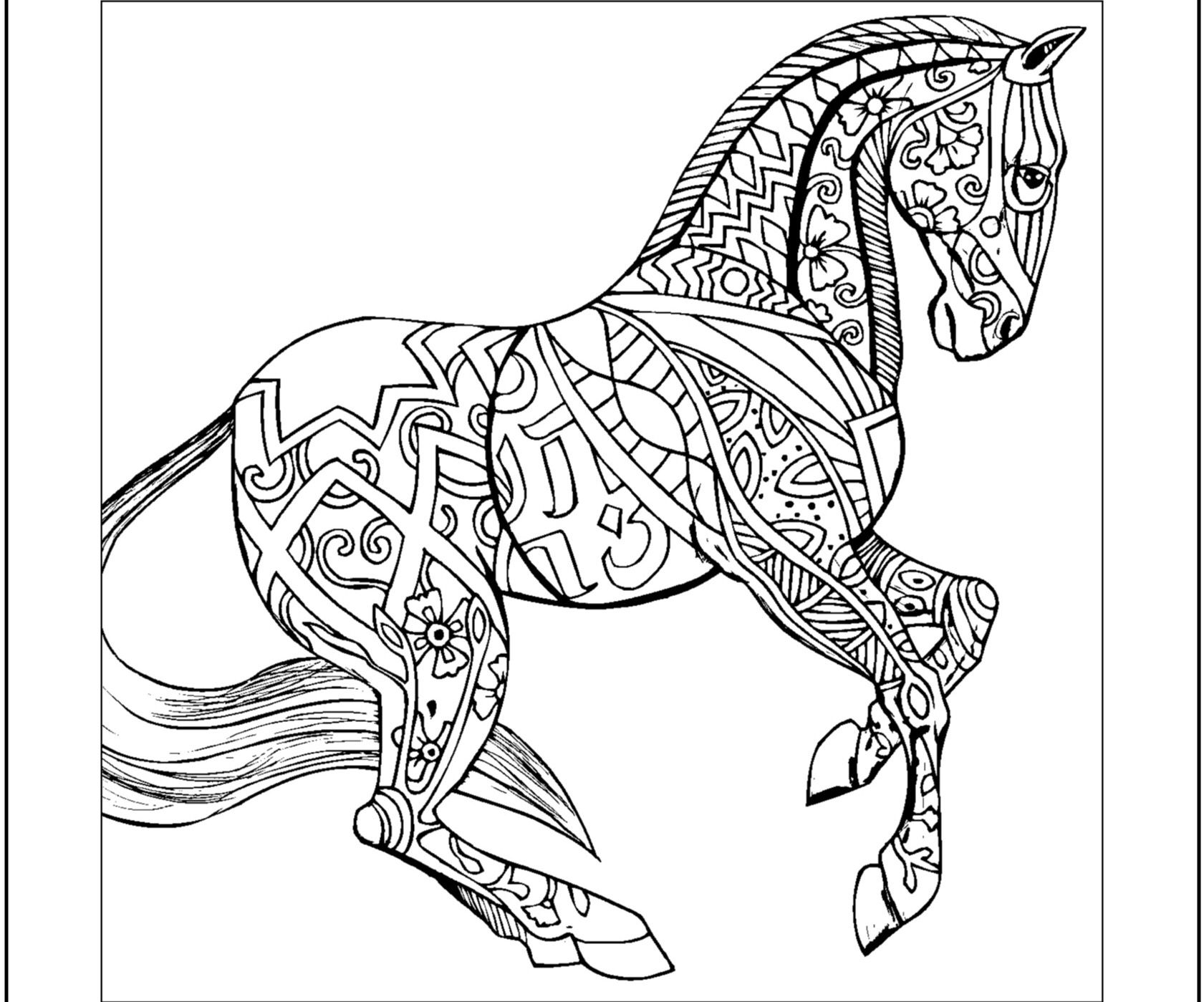 Hard horses coloring pages animal coloring pages desenhos infantis para colorir desenhos para colorir adult coloring pages
