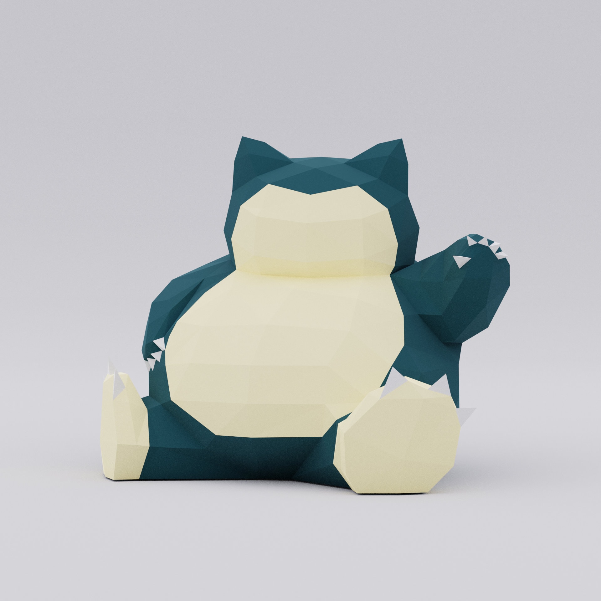 Low poly snorlax