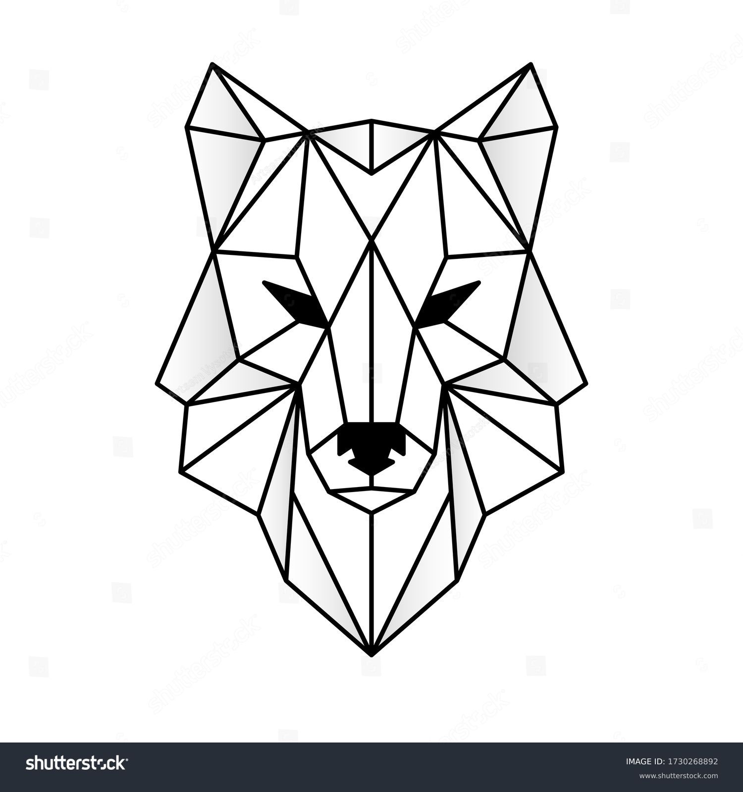 Wolf vector geometric images stock photos d objects vectors