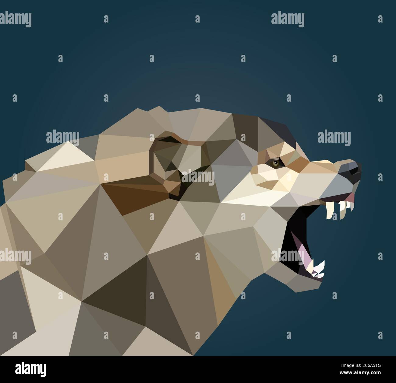 Wolf vector vectors hi