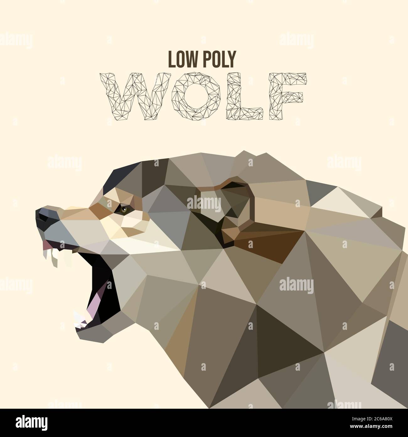 Wolf vector vectors hi