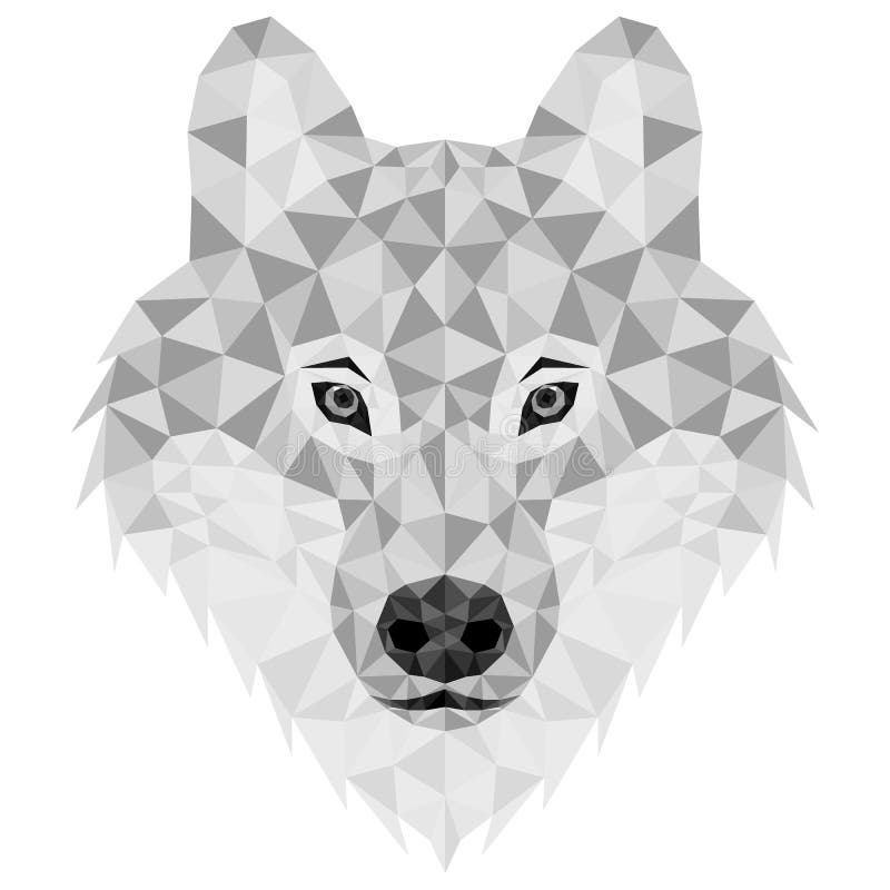 Wolf face poly stock illustrations â wolf face poly stock illustrations vectors clipart