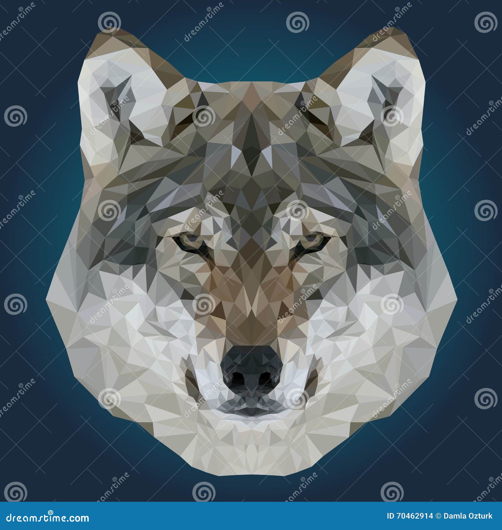 Wolf face poly stock illustrations â wolf face poly stock illustrations vectors clipart