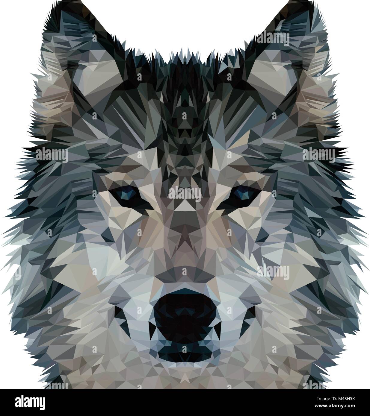 Wolf vector vectors hi