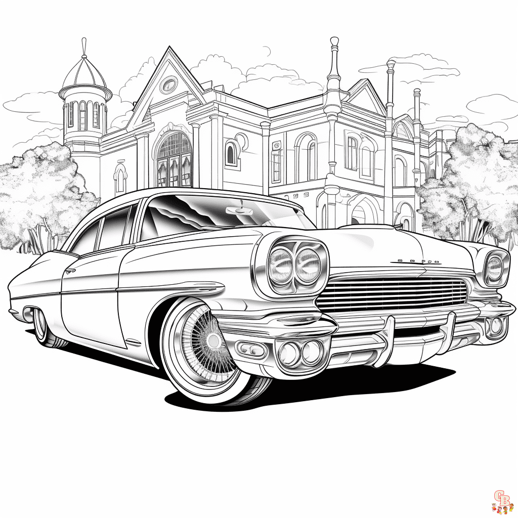 Printable lowrider coloring pages free for kids and adults