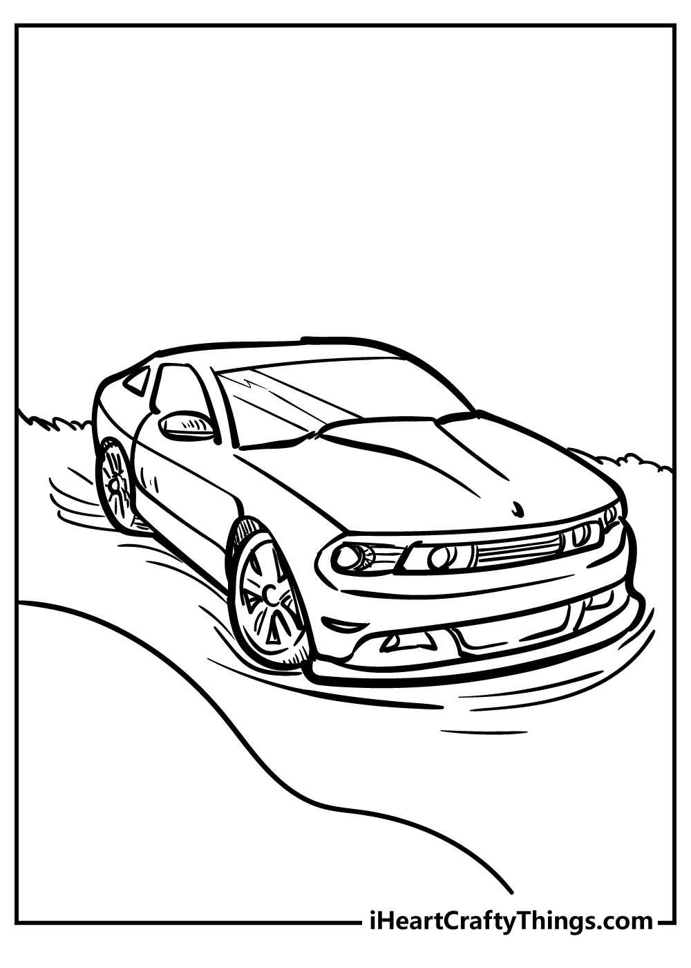Cool car coloring pages free printables