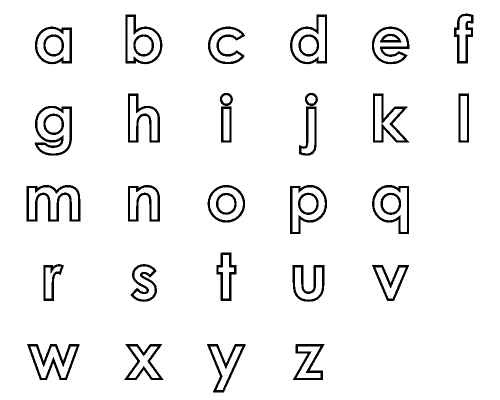 Explore the world of small letters with alphabet colorg pages