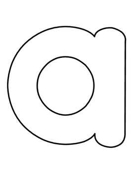 Full page alphabet coloring sheets lower case letters tpt