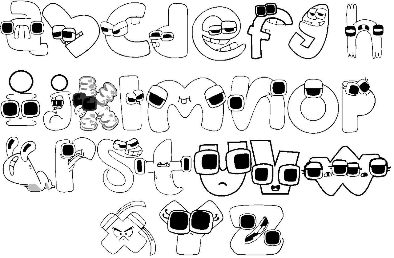 This is what would if the lowercase alphabet lore letters get their colors extracted you can color them in ralphabetfriends