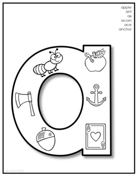 Alphabet coloring pages