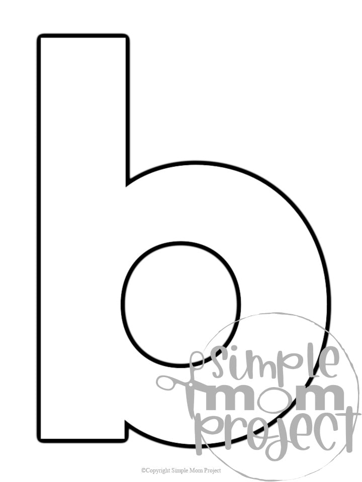Fun lowercase alphabet template bundle
