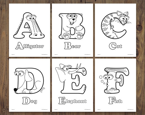 Alphabetimalsâ uppercase lowercase babies printable aa