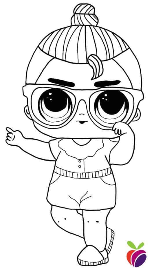 Lol surprise boys coloring page