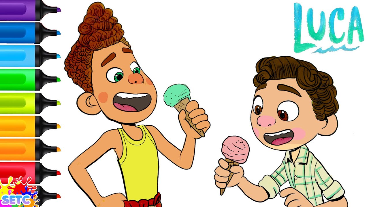 Disney luca coloring book