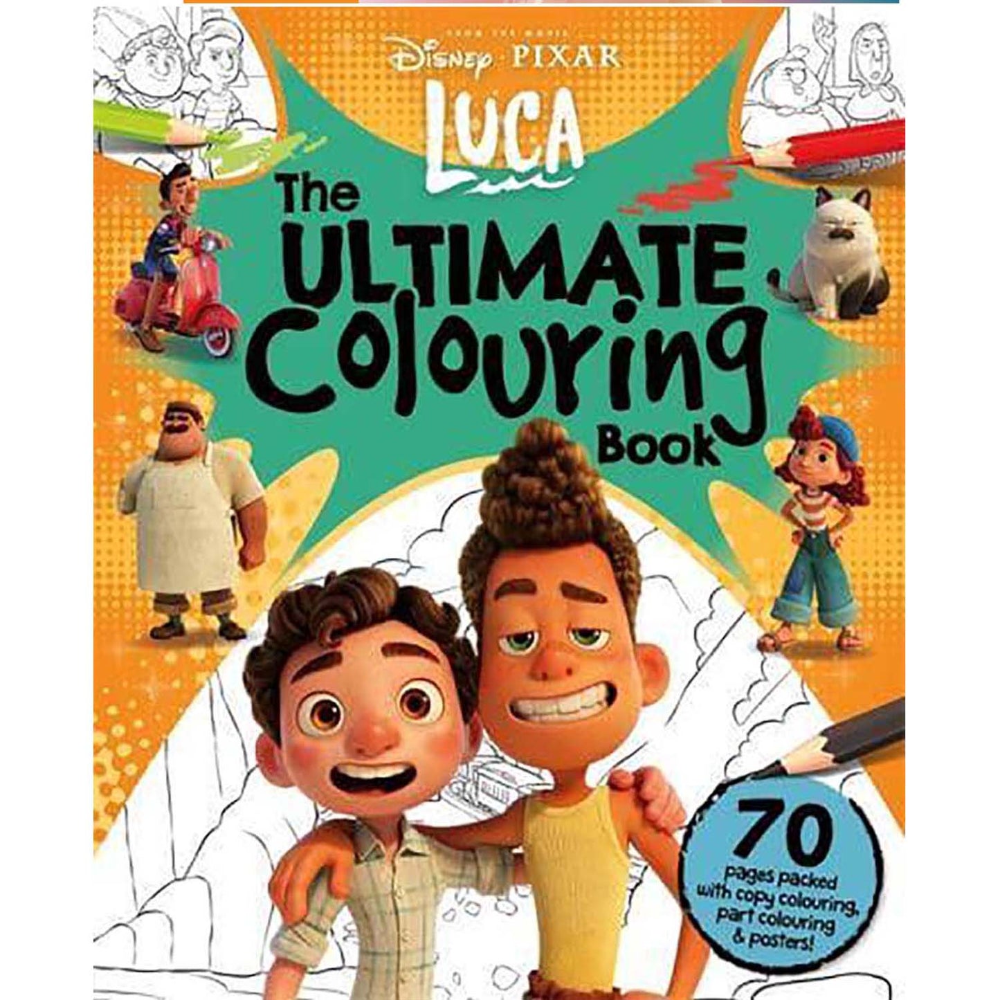 Buy disney pixar luca the ultimate colourg book â parragon publishg