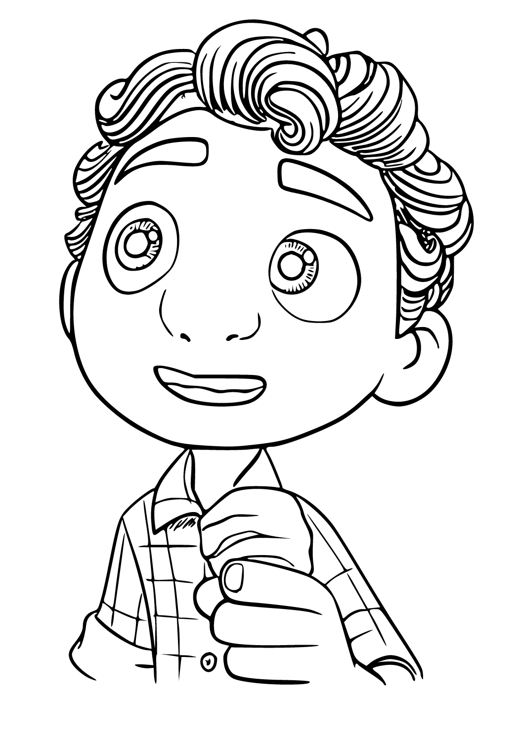 Free printable luca face coloring page for adults and kids