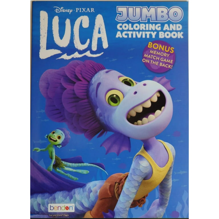 Luca coloring book with grab and go play pack