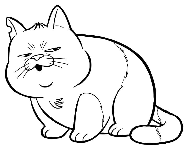 Machiavelli the cat from luca coloring page