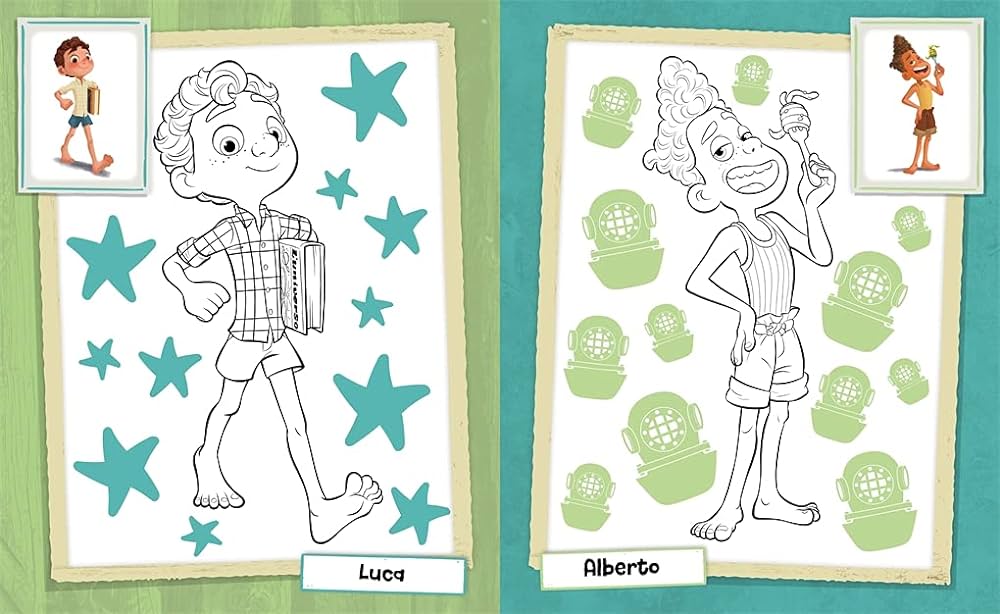 Disney pixar luca the ultimate colouring book autumn publishing books