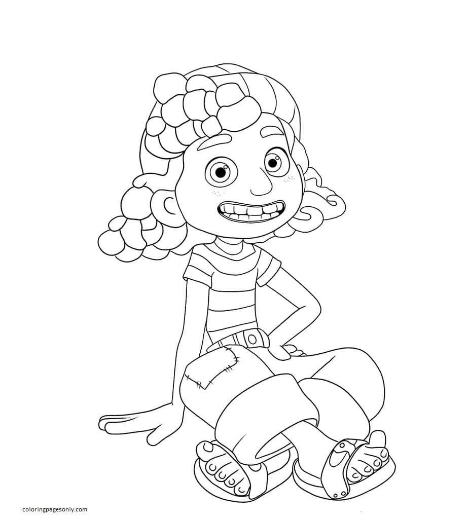 Luca coloring pages