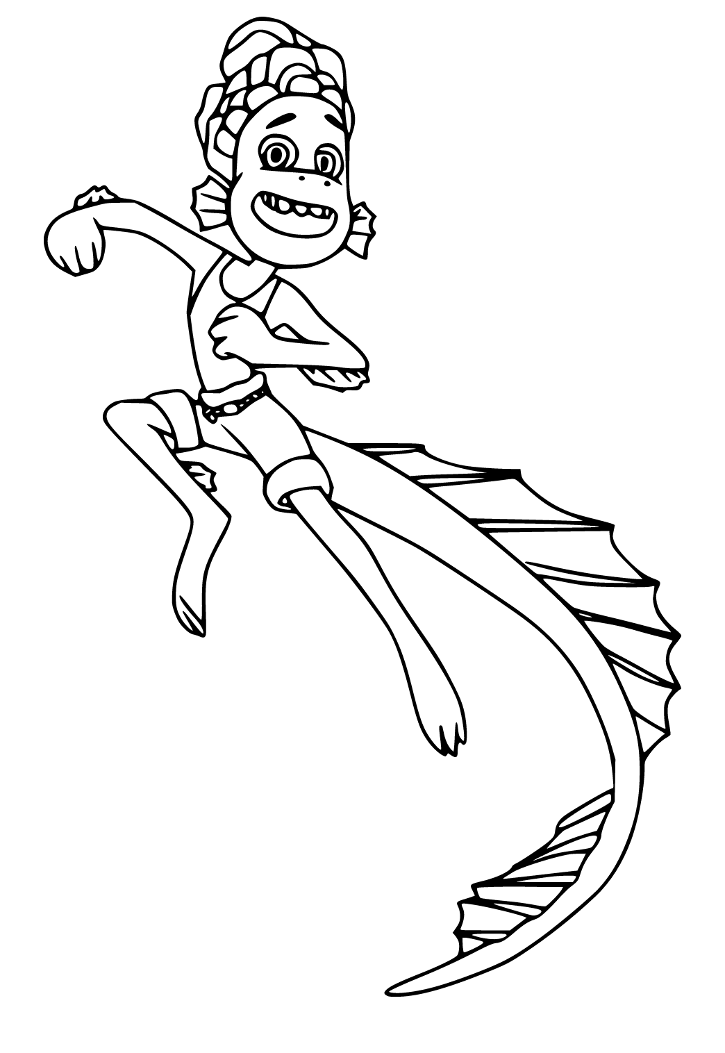 Free printable luca alberto coloring page sheet and picture for adults and kids girls and boys