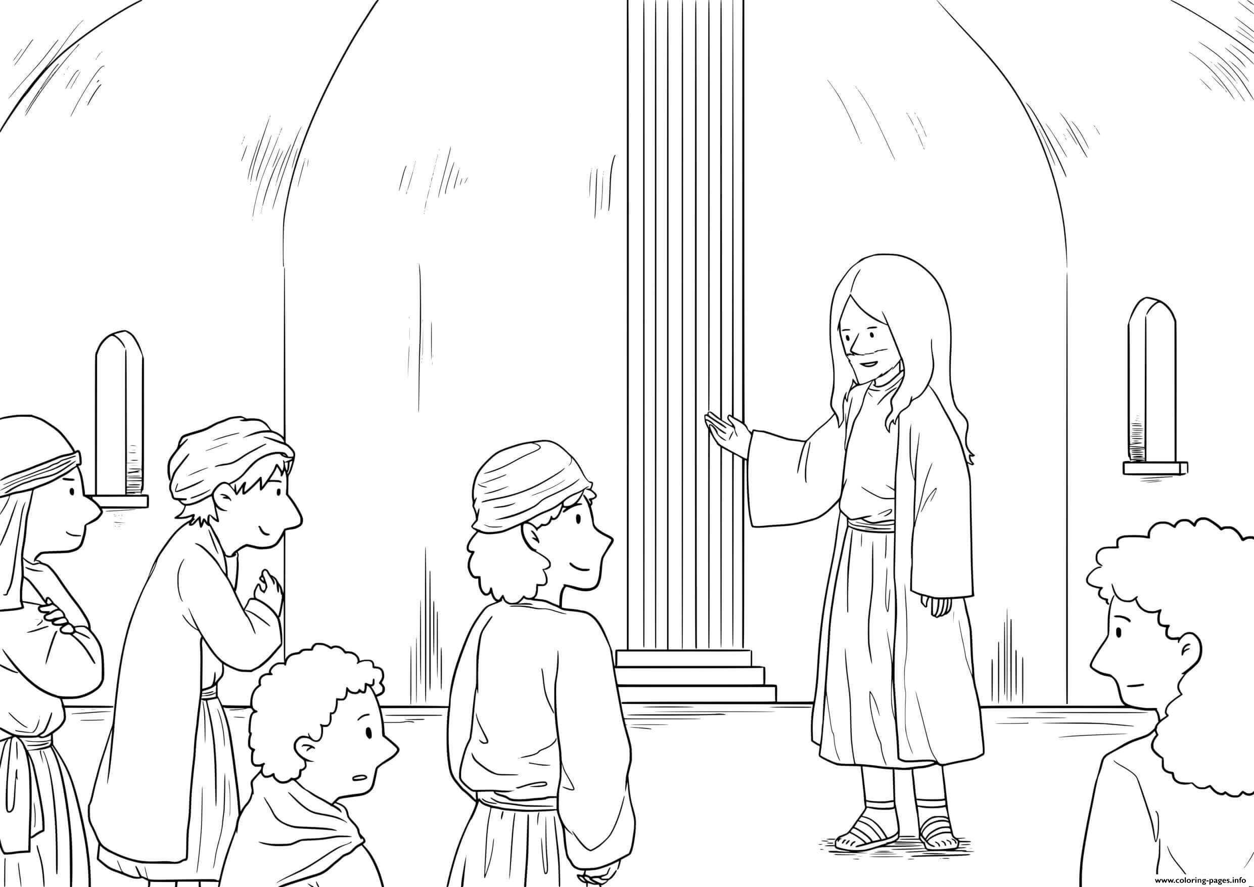 Bent woman luke coloring page printable
