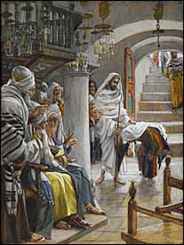Healing the woman with a bent back luke