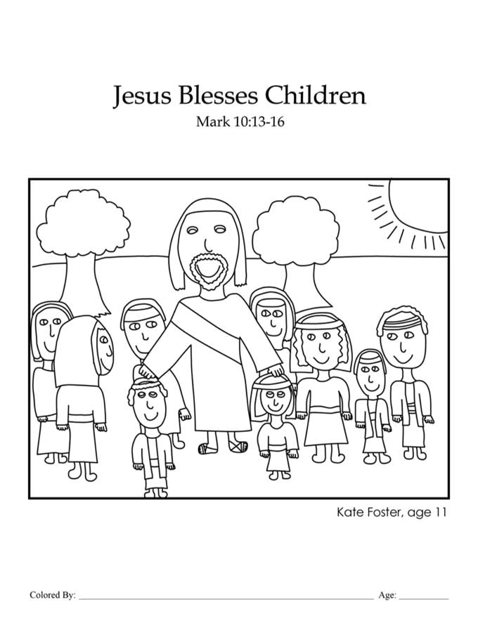 Kids color me bible