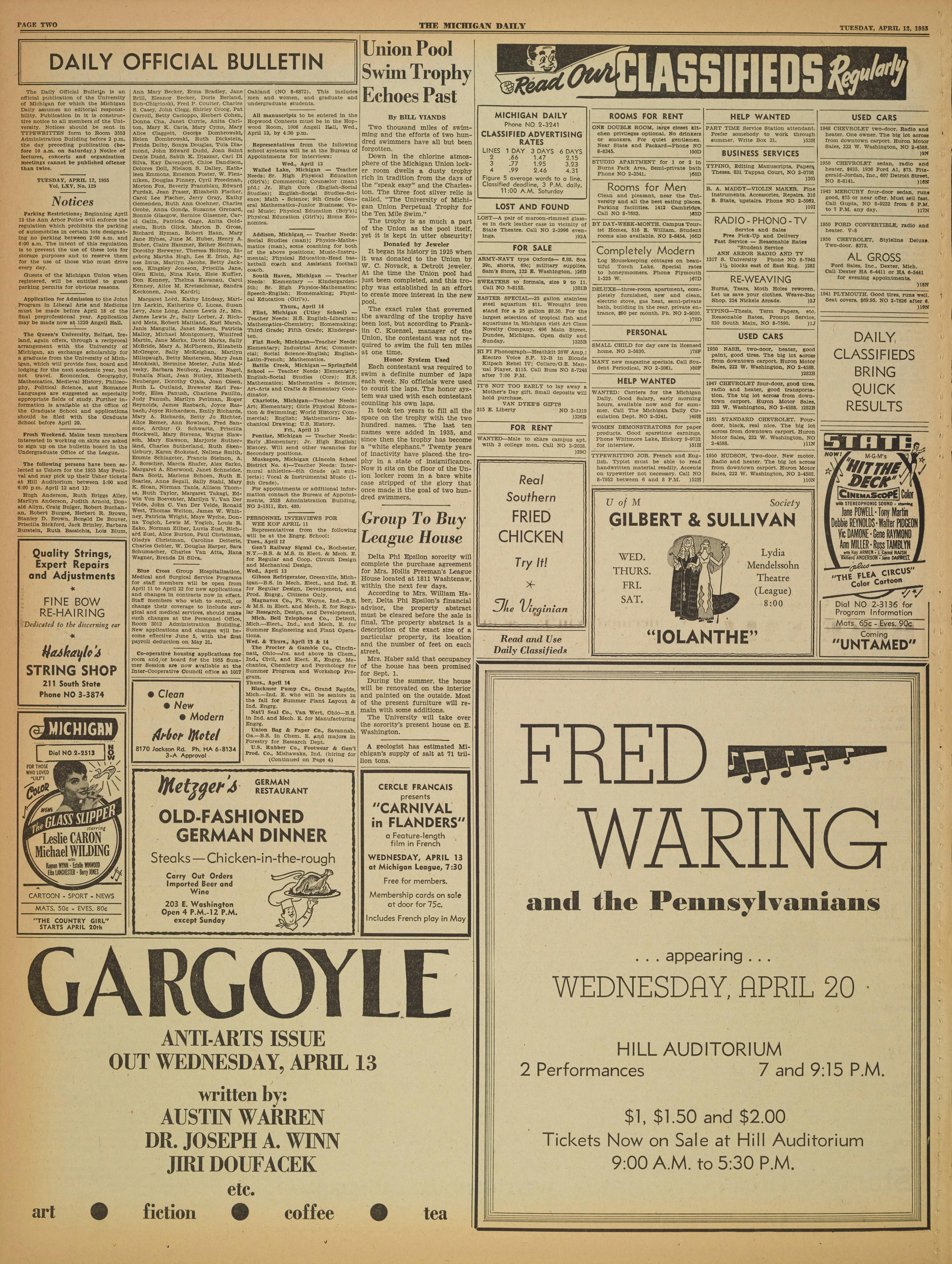Michigan daily archives