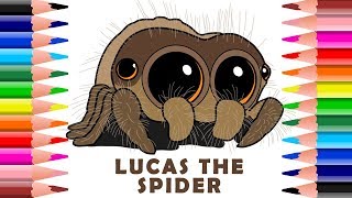 Drawing and coloring lucas the cutest spider