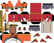 Lucemon larva paper toy free printable papercraft templates