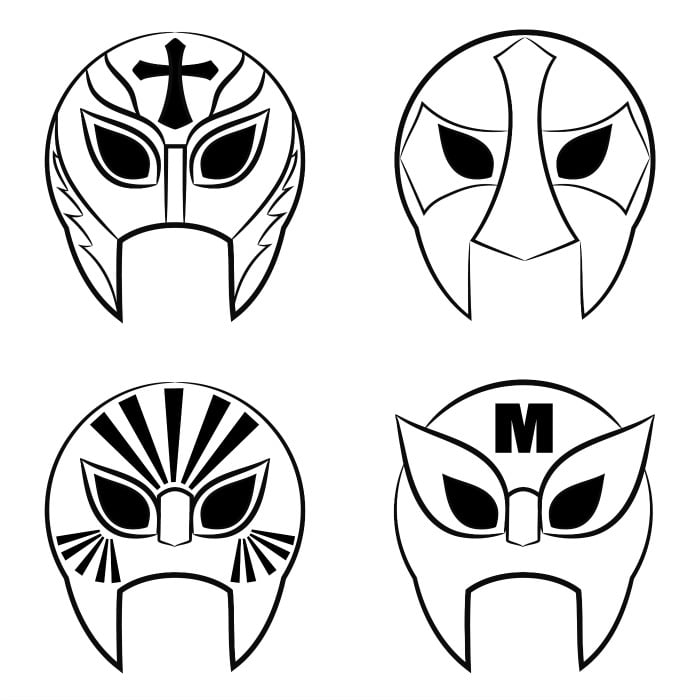 Lucha libre mask free printable download