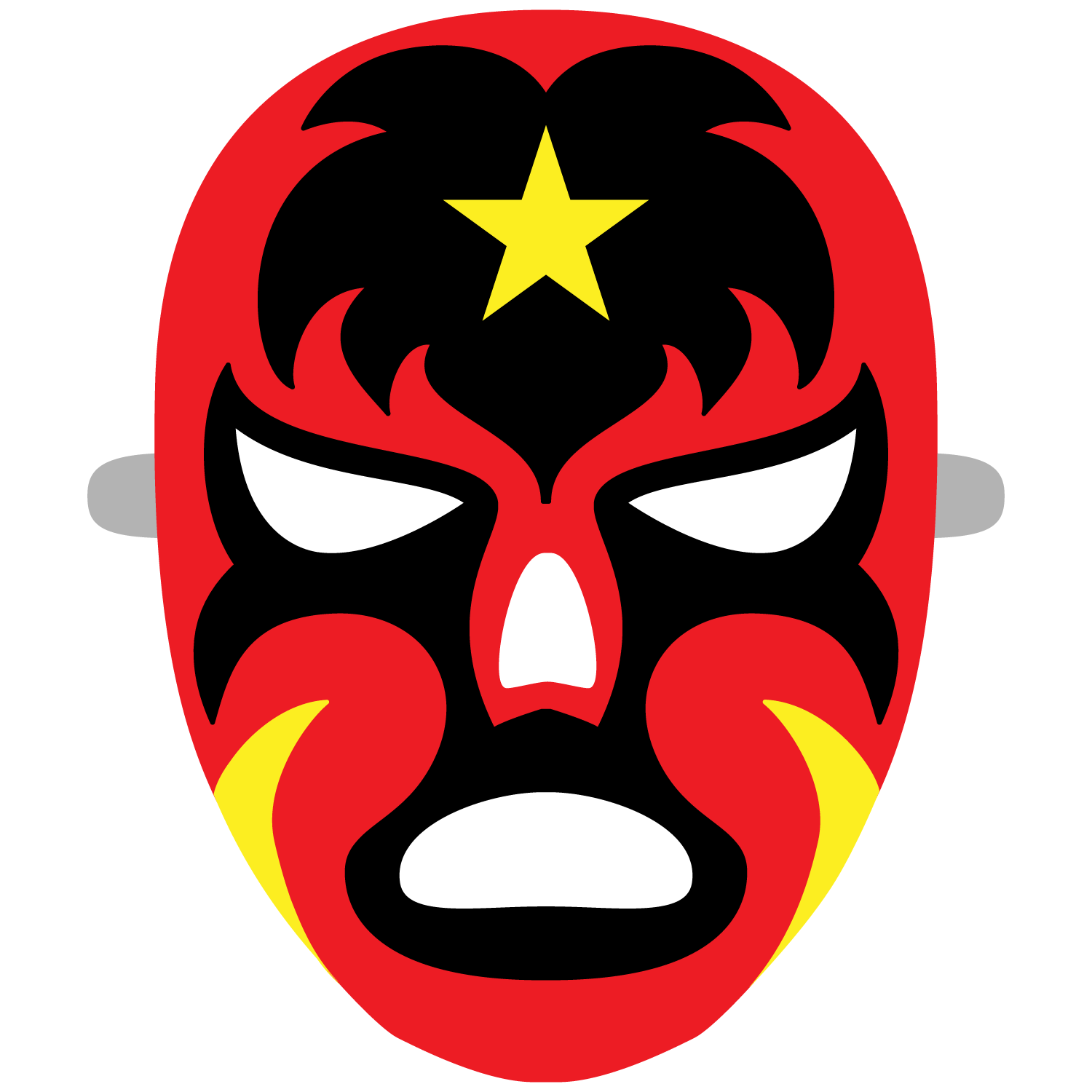 Luchador mask template free printable papercraft templates