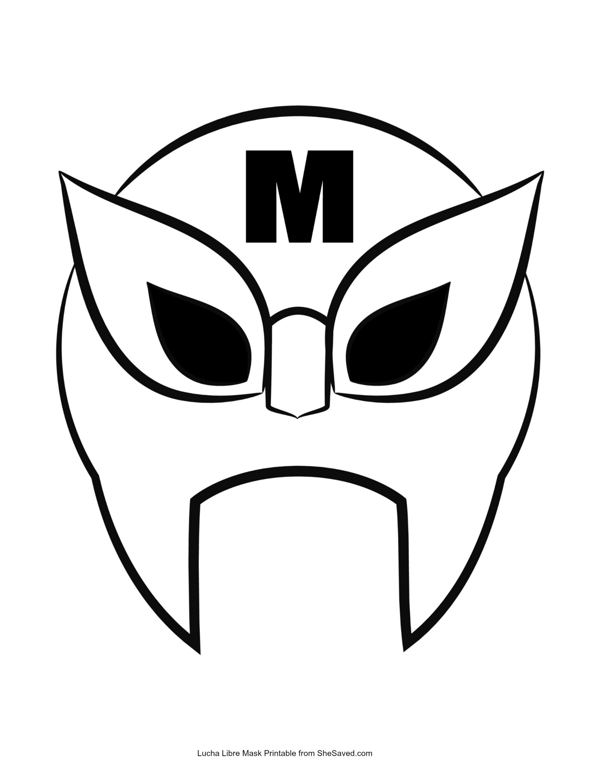 Lucha libre mask free printable download