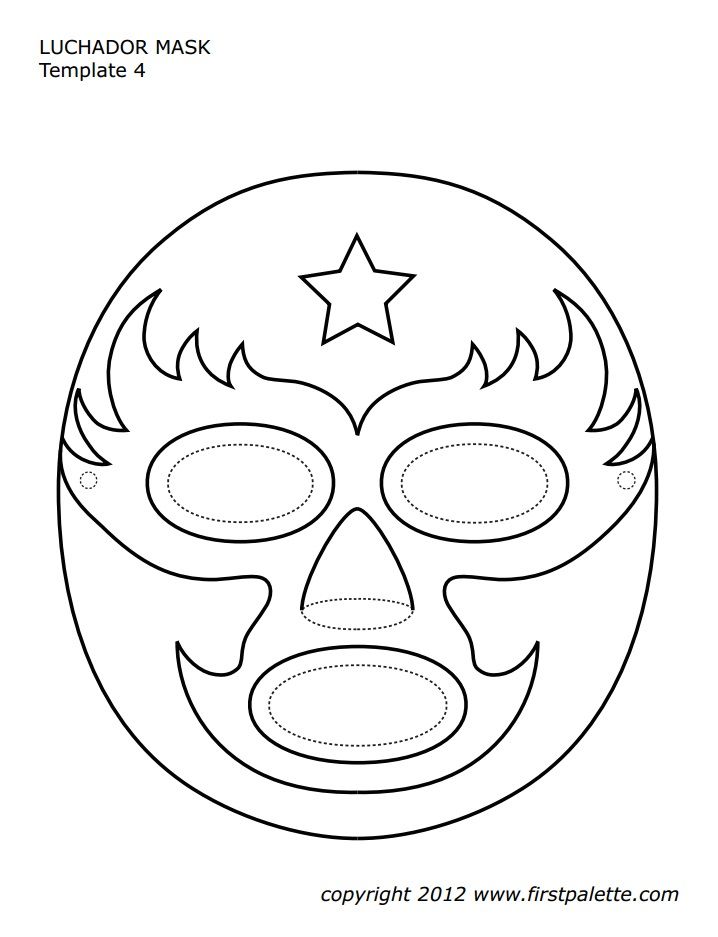 Luchador mask template mexico crafts mexican crafts crafts