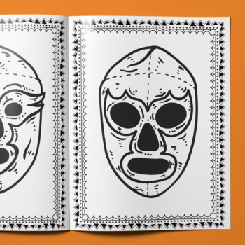 Mexican luchador mask coloring page cinco de mayo mexican traditions