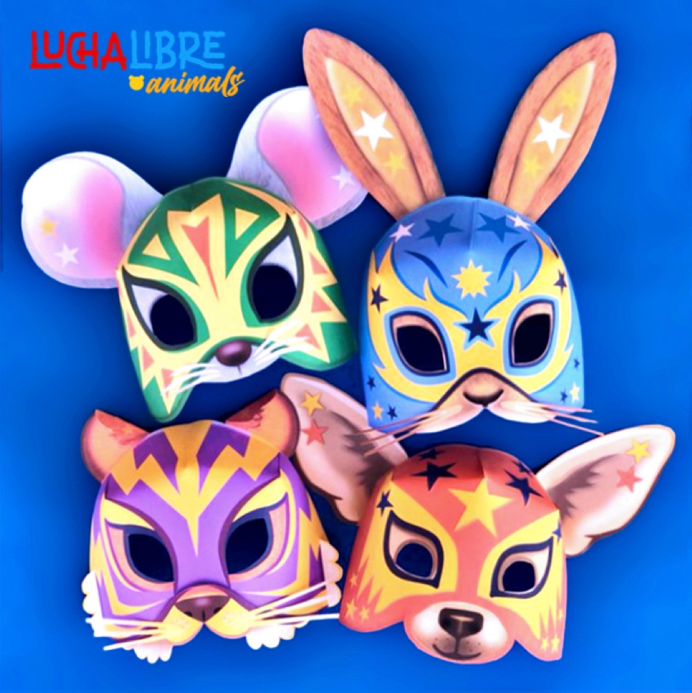 Animal lucha libre mask templates diy masks â