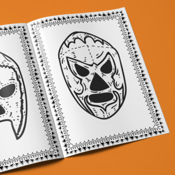 Mexican luchador mask coloring page cinco de mayo mexican traditions