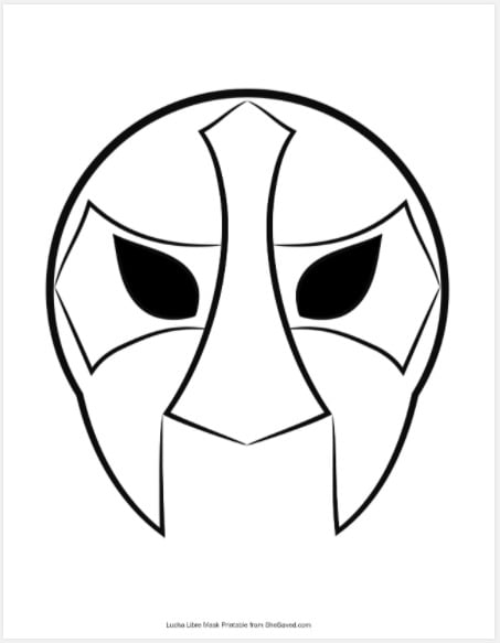 Lucha libre mask free printable download