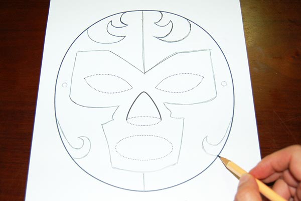 Luchador paper mask kids crafts fun craft ideas