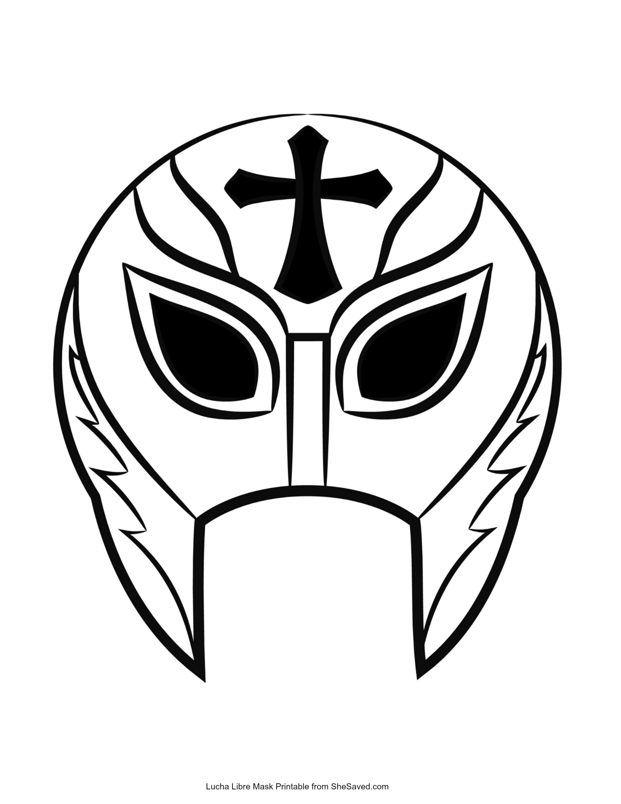 Lucha libre mask free printable download