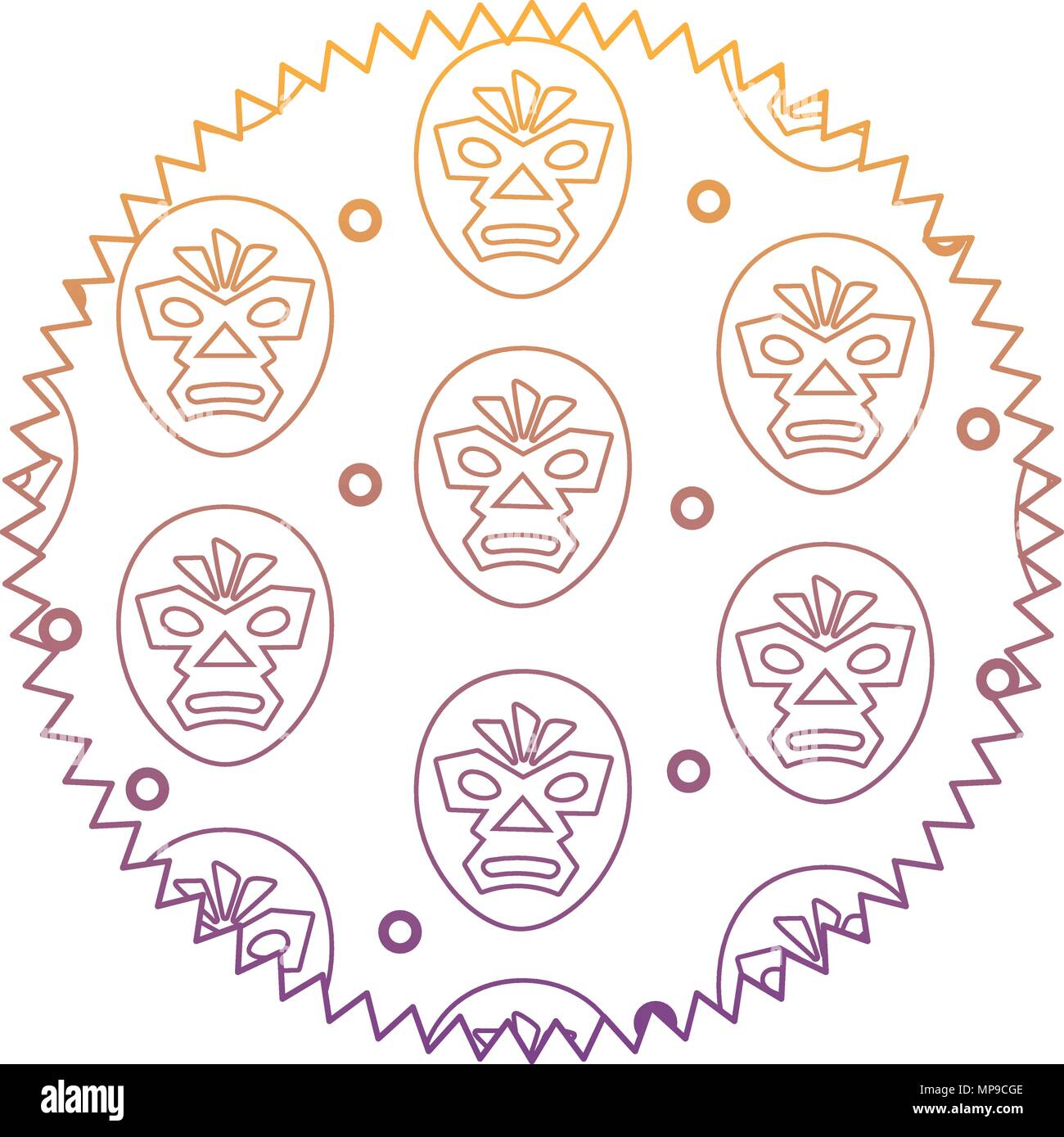 Lucha libre wrestling mask stock vector images
