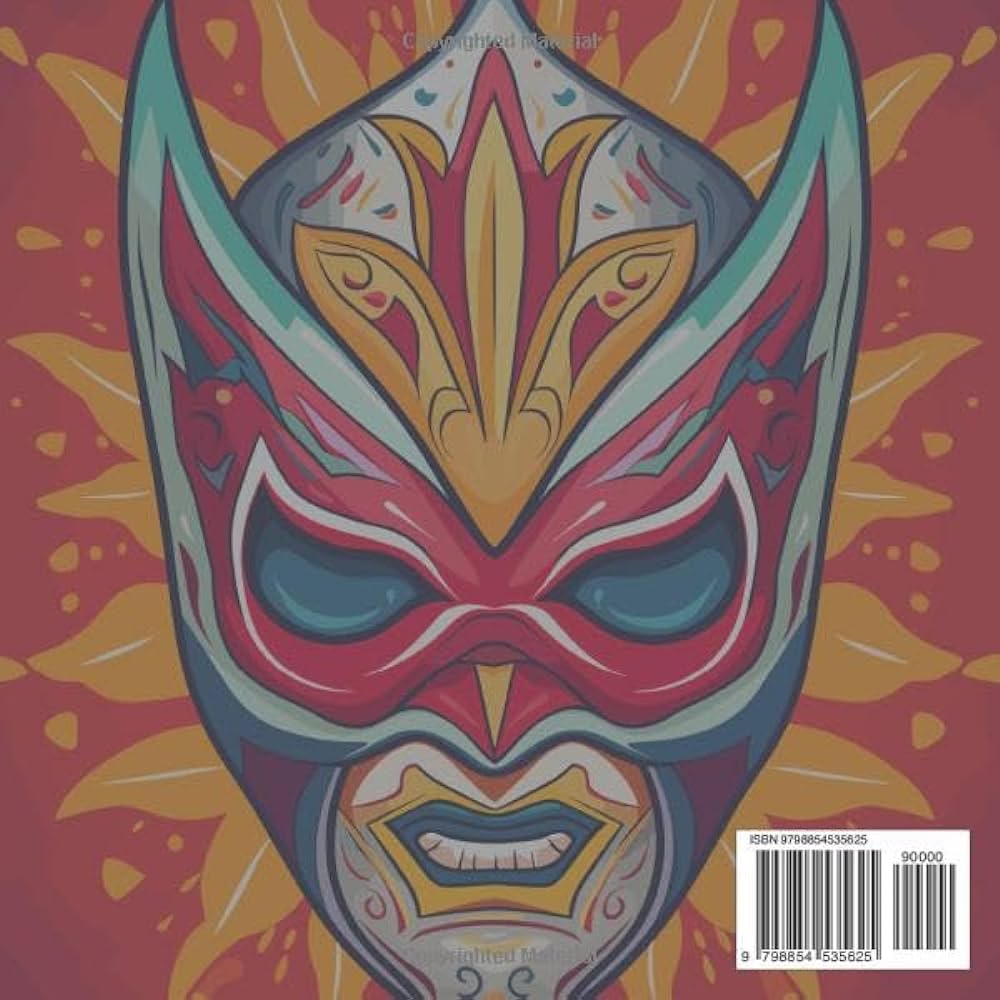 Lucha masks coloring book wrestling themed fun activity book press imagitivity books