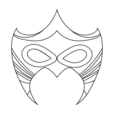 Free superhero mask coloring page photos and vectors