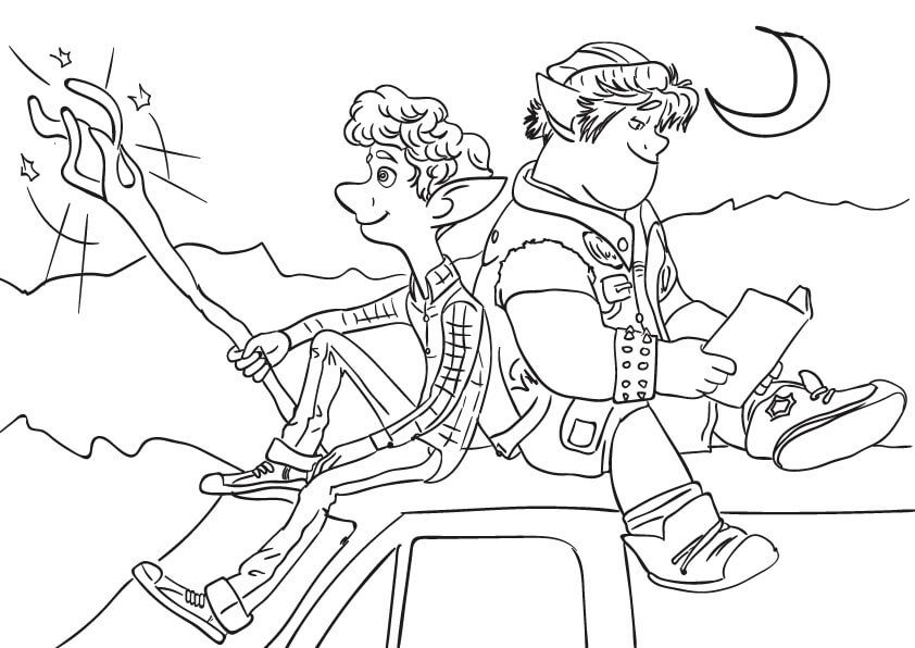 Free onward coloring pages bring the magic home