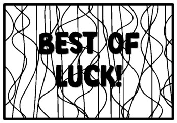 Best of luck coloring page tpt